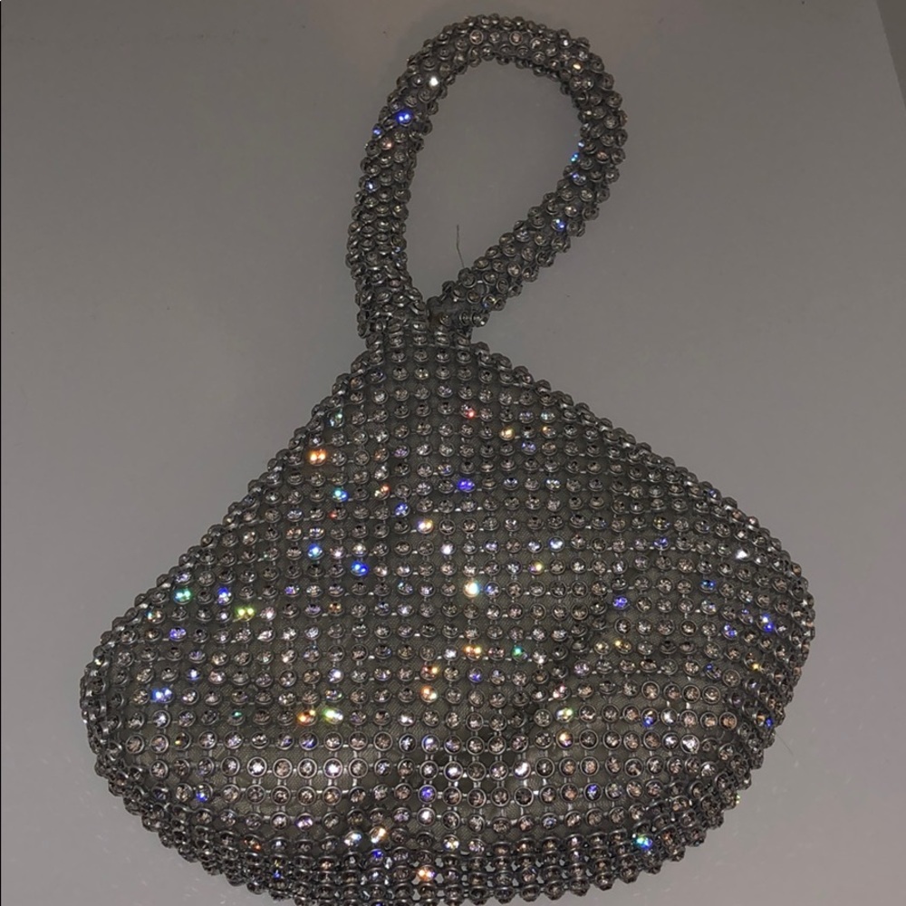 White house black market rhinestone wristlet